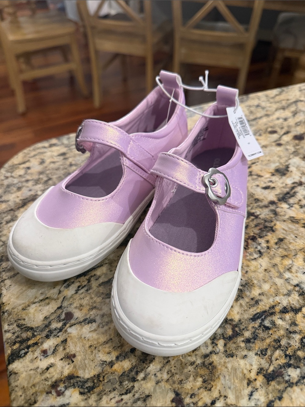NWT Old Navy Lilac Shimmer Mary Jane Sneakers for Kids